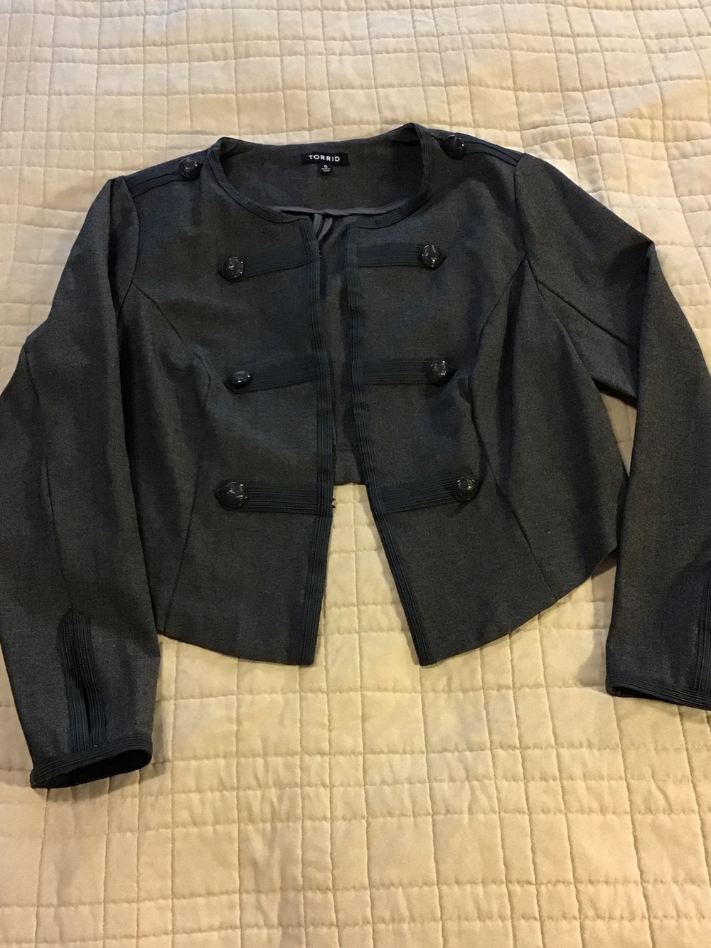torrid Black Cropped Military-Inspired Jacket